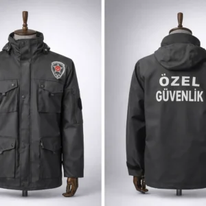 ÇOKCEPLİ SOFTSHELL MONT ÖZEL GÜVENLİK BASKILI
