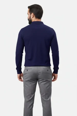Alternative view of Lacivert İki İplik Şardonlu Sweatshirt