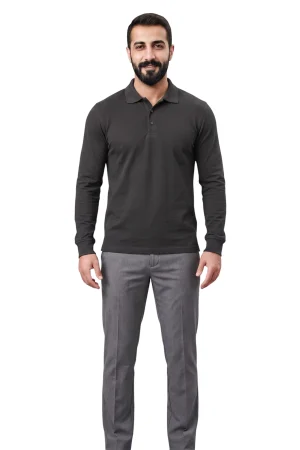Füme İki İplik Şardonlu Sweatshirt