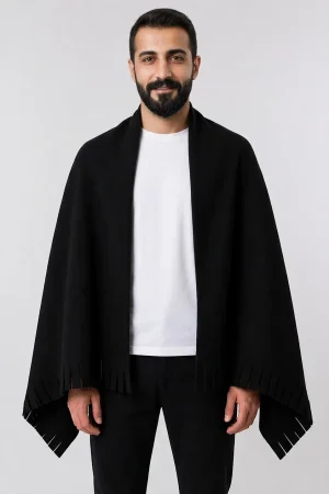 Siyah Polar Şal