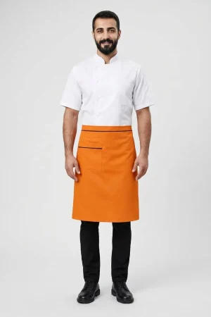 Turuncu Siyah Biyeli Belden Önlüğü (Model 2)